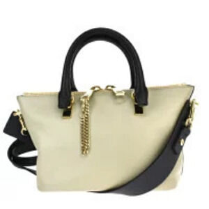 Chloe Baylee Handbag shoulder bag black gray leather